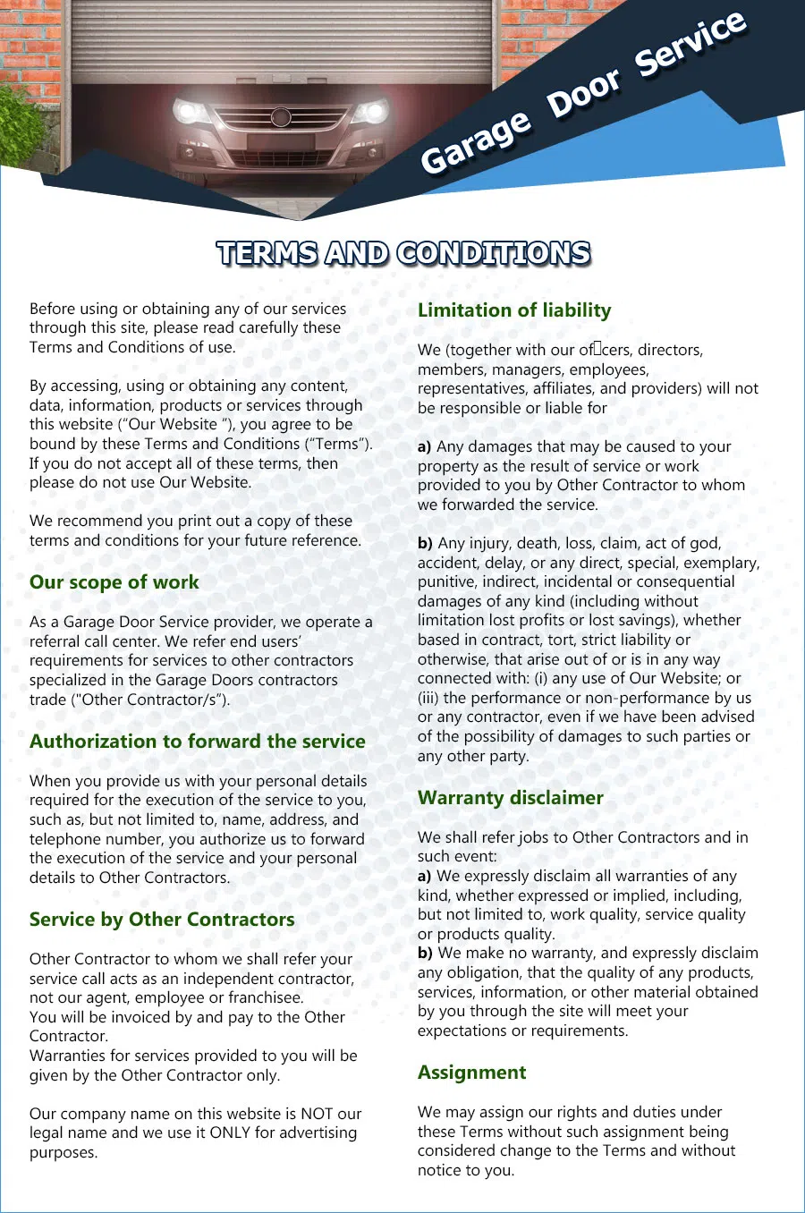 Eagle Garage Door Service Falls Church, VA 571-348-0055